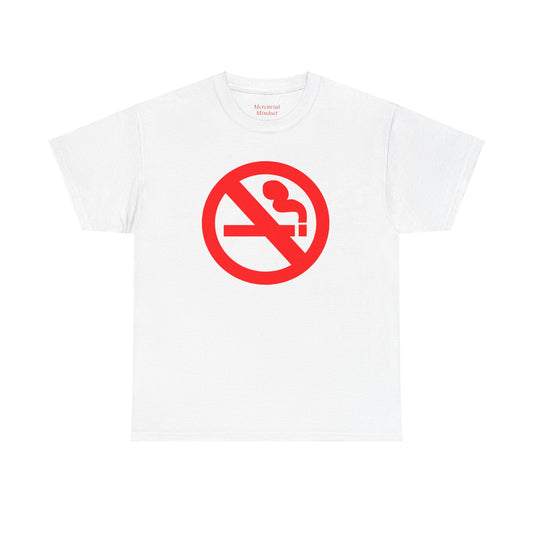 No Smoking Graphic Printed Heavy Cotton Tee